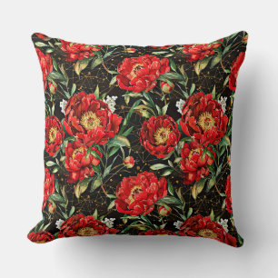 Cojín Decorativo Patrón detallado de acuarela