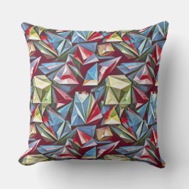 Cojín Decorativo Patrón digital geométrico abstracto moderno 44