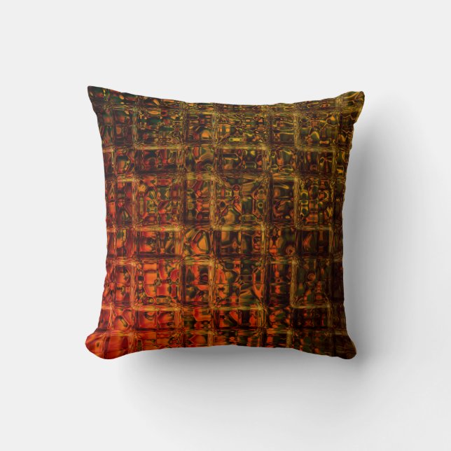 Cojín Decorativo Patrón dorado (Anverso)