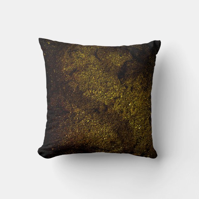 Cojín Decorativo Patrón dorado (Anverso)