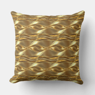 Cojín Decorativo Patrón dorado cautivador