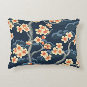 Cojín Decorativo Patrón elegante sin foco de flores de cerezo (11)