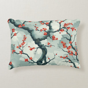 Cojín Decorativo Patrón elegante sin foco de flores de cerezo (7)