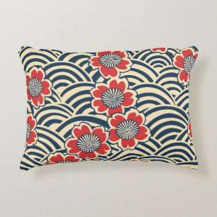 Cojín Decorativo Patrón elegante sin foco de flores de cerezo (8)