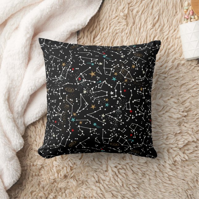 Cojín Decorativo Patrón Espacial  (Manta)