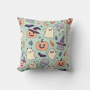 Cojín Decorativo Patrón espeluznante de Pastel Halloween
