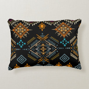 Cojín Decorativo Patrón étnico de ornamento boho sin foco