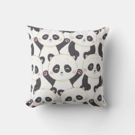 Cojín Decorativo Patrón feliz Personalizado Panda