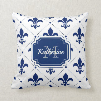 Cojín Decorativo Patrón Fleur-de-lis