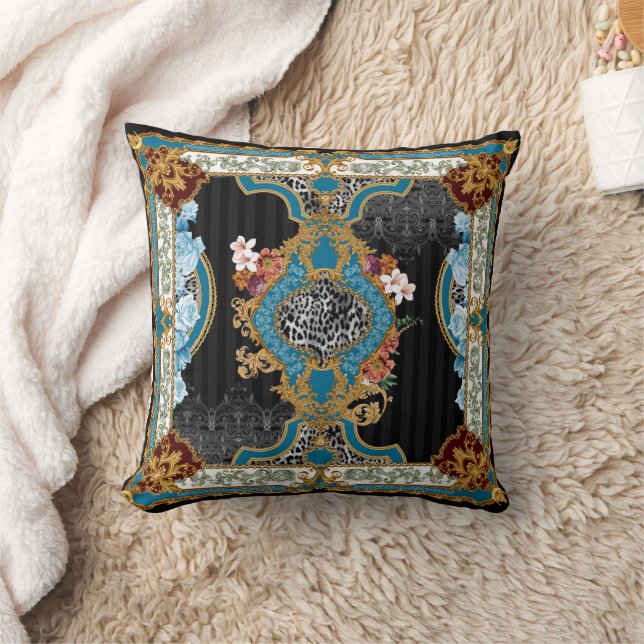 Cojín Decorativo Patrón Floral  (Manta)