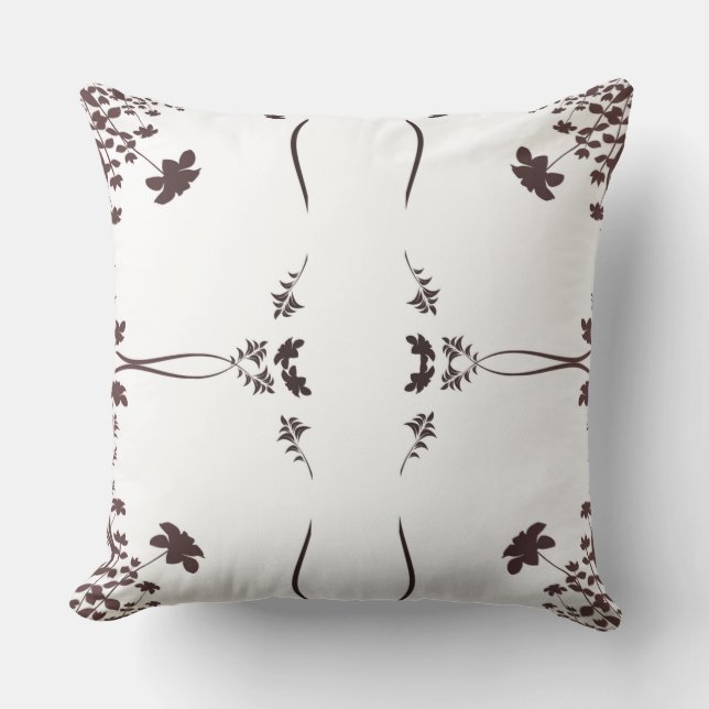 Cojín Decorativo patrón floral (Anverso)