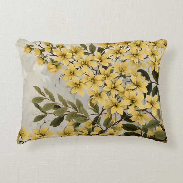 Cojín Decorativo Patrón floral 2 | (Anverso)