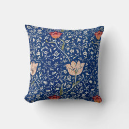 Cojín Decorativo Patrón floral azul impreso