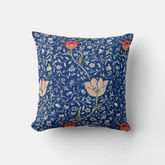 Cojín Decorativo Patrón floral azul impreso