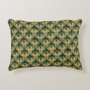 Cojín Decorativo Patrón floral blanco verde vintage St Patrick retr