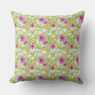 Cojín Decorativo Patrón floral Boho Moda acuarela bohemia