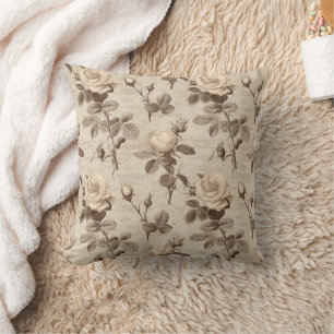 Cojín Decorativo Patrón floral botánico vintage (5)