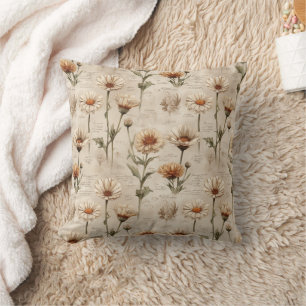 Cojín Decorativo Patrón floral botánico vintage (8)