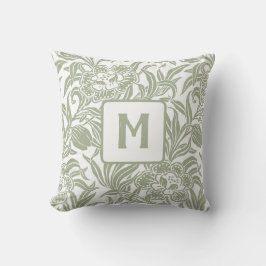 Cojín Decorativo Patrón floral botánico vintage Art Nouveau