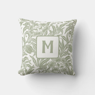 Cojín Decorativo Patrón floral botánico vintage Art Nouveau