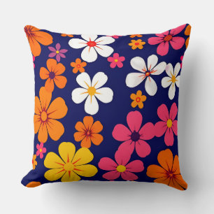 Cojín Decorativo Patrón floral brillante