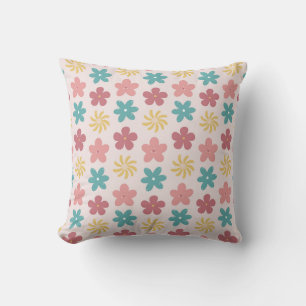 Cojín Decorativo Patrón floral caprichoso