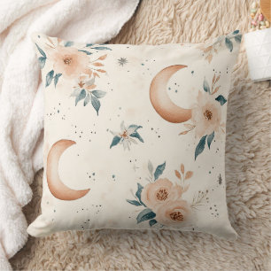 Cojín Decorativo Patrón floral celestial (1)