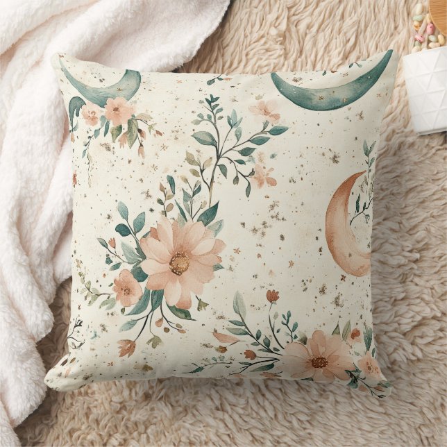 Cojín Decorativo Patrón floral celestial (10) (Manta)