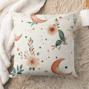 Cojín Decorativo Patrón floral celestial (2)