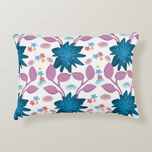 Cojín Decorativo Patrón floral colorido