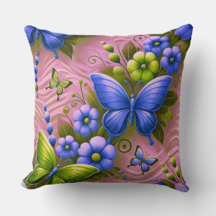 Cojín Decorativo Patrón Floral Colorido