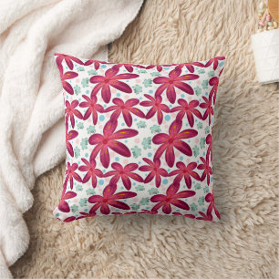 Cojín Decorativo Patrón floral continuo Repetición de flores en a