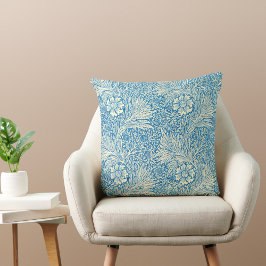Cojín Decorativo Patrón floral de 1 lado de William Morris Blue Mar