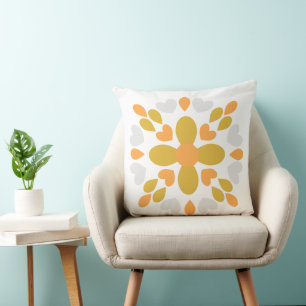Cojín Decorativo patrón floral de flor de primavera