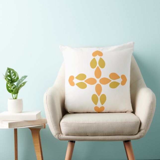 Cojín Decorativo patrón floral de flor de primavera (Silla)