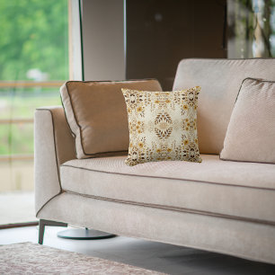 Cojín Decorativo Patrón floral de granja