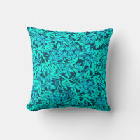 Patrón floral de jazmín moderno turquesa y Verde a