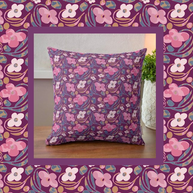 Cojín Decorativo Patrón floral de Moda retro (Subido por el creador)