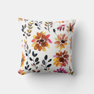 Cojín Decorativo Patrón floral de otoño