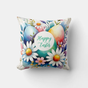Cojín Decorativo patrón floral de Pascua