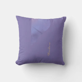 Cojín Decorativo Patrón floral de resumen de violeta de oro de moda