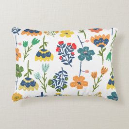 Cojín Decorativo Patrón floral decorativo moderno acuarela chic
