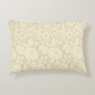 Cojín Decorativo Patrón floral elegante de crema beige sutil
