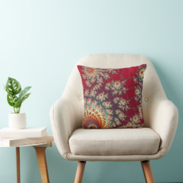 Cojín Decorativo Patrón floral espiral
