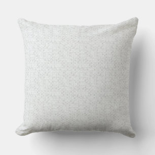 Cojín Decorativo Patrón floral geométrico gris claro