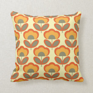 Cojín Decorativo Patrón floral hippy Retro Vintage