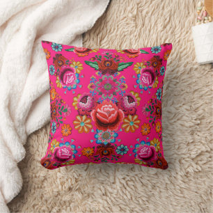 Cojín Decorativo Patrón Floral Japonés