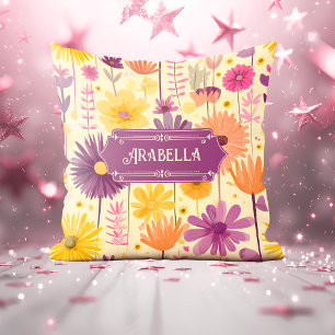 Cojín Decorativo Patrón floral moderno Arabella Cascading