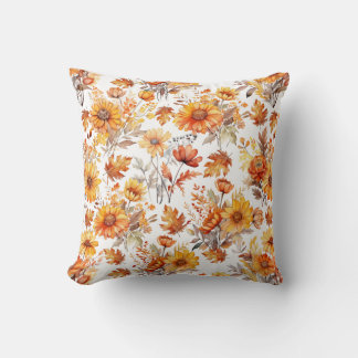 Cojín Decorativo Patrón floral otoñal B01