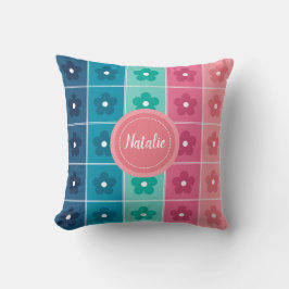 Cojín Decorativo Patrón Floral Personalizado Lindo